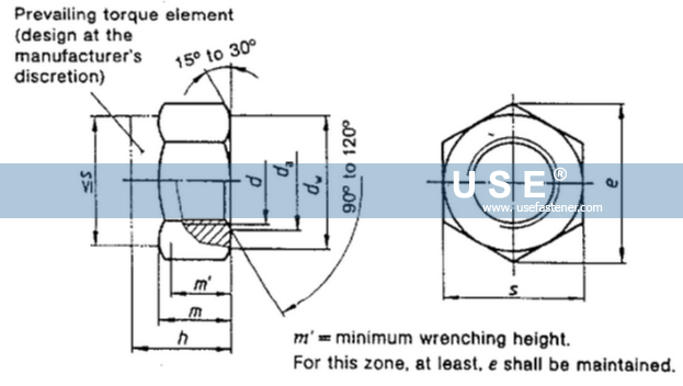 DIN 6924 - Prevailing torque type hexagon nuts with Non-Metallic Insert
